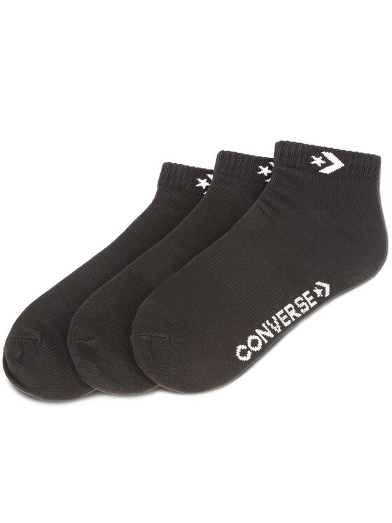 Converse Set 3 parov unisex nizkih nogavic E746B-3020 Črna
