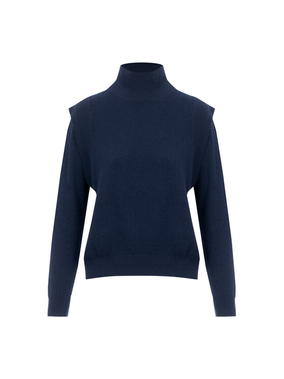 Deni Cler Milano Deni Cler Milano Golf T-DC-S460-F5-90-59-1 Granatowy Regular Fit