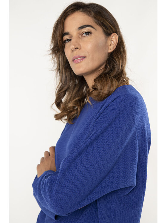 QUIOSQUE QUIOSQUE Bluzka CUBI BLOUSE Niebieski Regular Fit