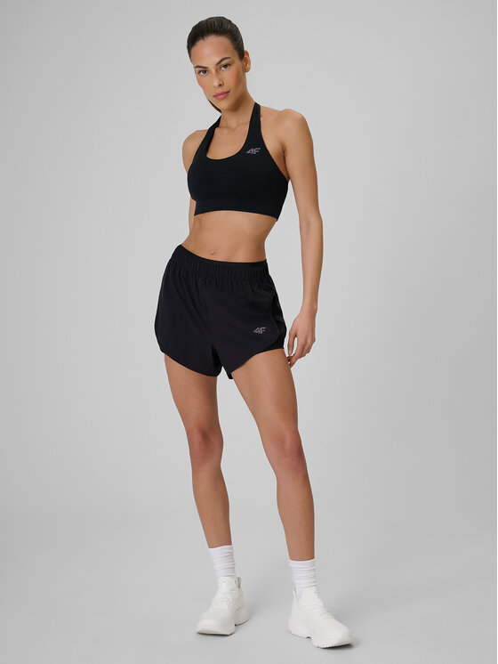 4F 4F Szorty sportowe ACTIVE BY NATURE Czarny Regular Fit