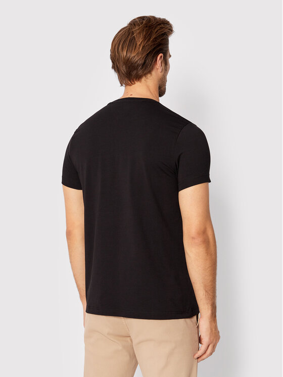 Tommy Hilfiger Tommy Hilfiger Tricou Core Stretch MW0MW27539 Negru Slim Fit