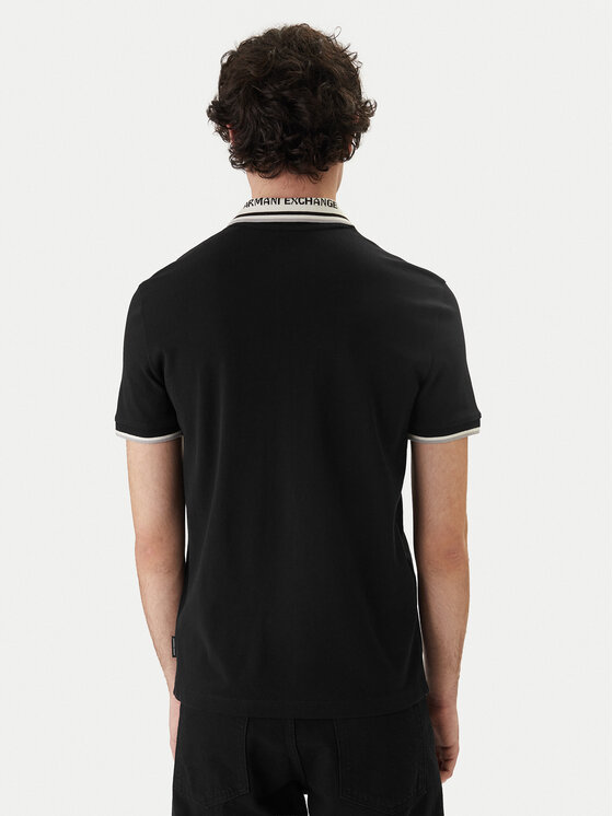 Armani Exchange Armani Exchange Поло XM002350 AF10366 UC001 Чорний Regular Fit