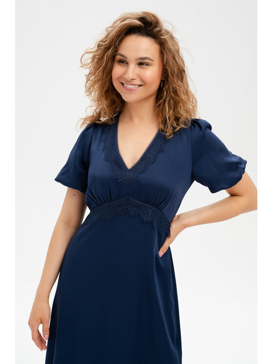 blue shadow blue shadow Sukienka codzienna Hope Granatowy Regular Fit