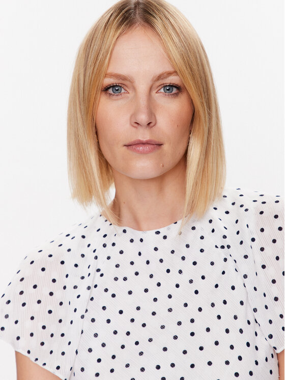 DKNY DKNY Ljetna haljina DD3C3581 Bijela Regular Fit