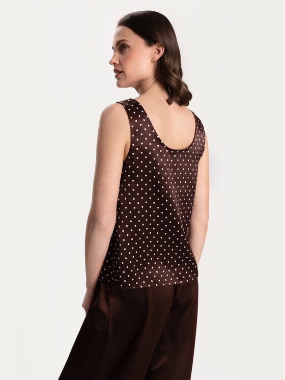 Cat&Cat Cat&Cat Top jedwabny basic Barevná Regular Fit