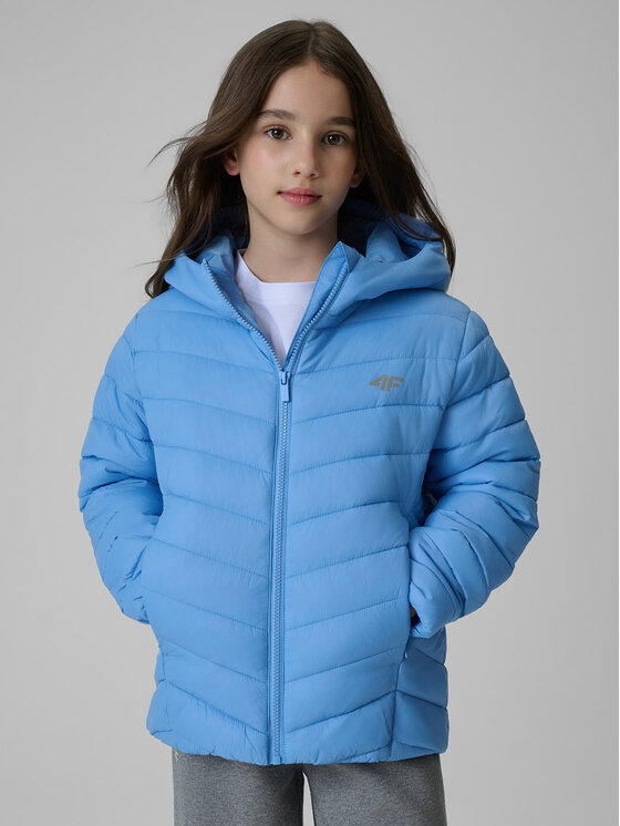 4F 4F Kurtka puchowa OUTERWEAR Niebieski Regular Fit