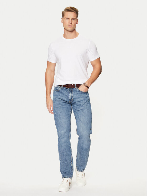 Guess Guess T-Shirt M4GP39 K7HD0 Biały Regular Fit