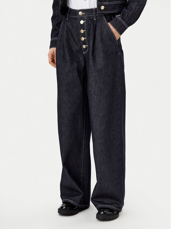 KARL LAGERFELD KARL LAGERFELD Jeansy A1W10133 Tmavomodrá Loose Fit