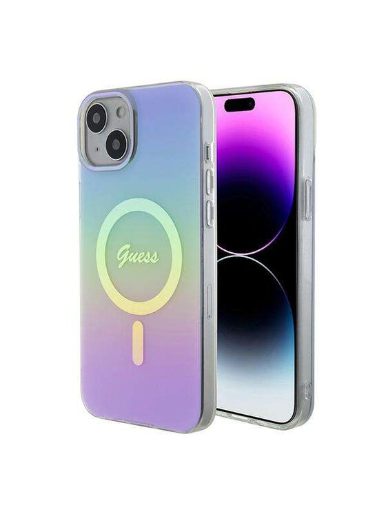 Guess Guess Etui na telefon Apple iPhone 15 Fioletowy