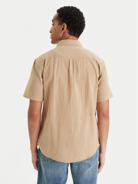 Quiksilver Quiksilver Košile Time Box EQYWT04622 Béžová Regular Fit