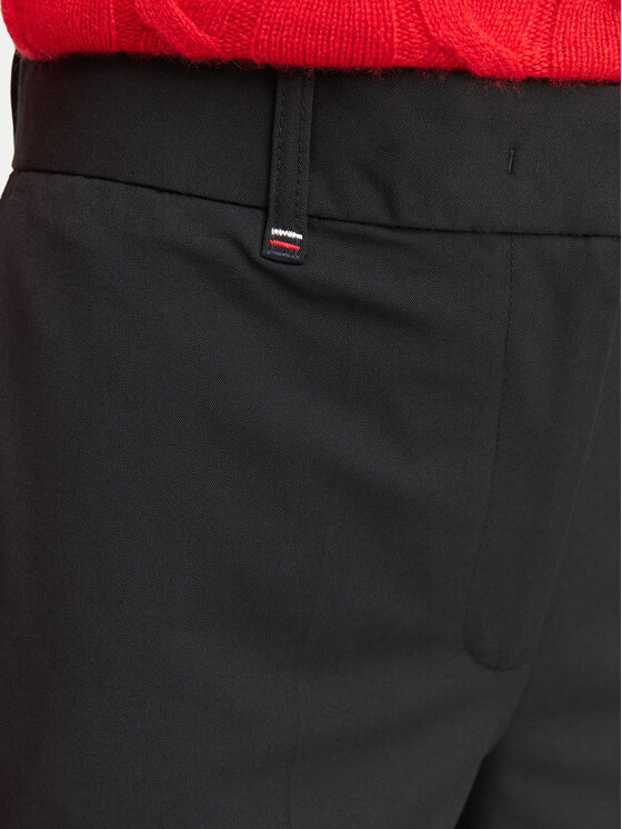 Tommy Hilfiger Tommy Hilfiger Spodnie materiałowe WW0WW51899 Czarny Straight Fit