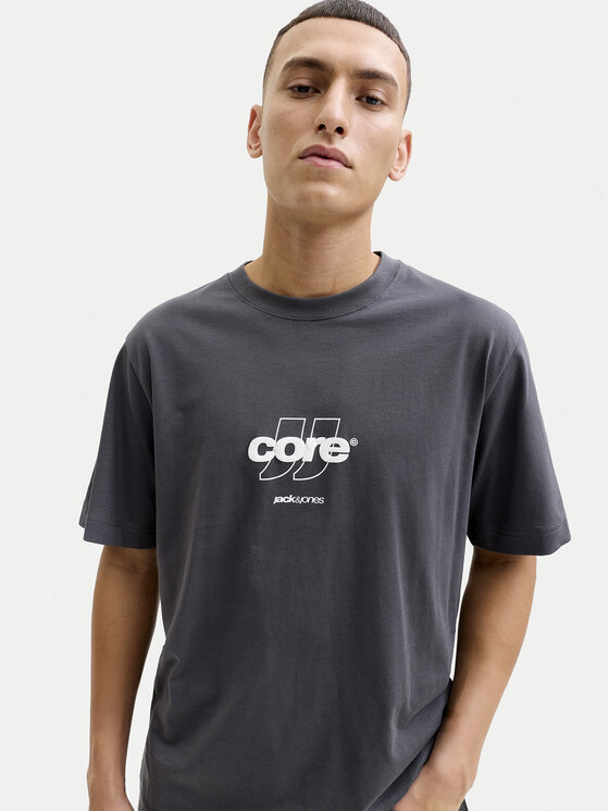 Jack & Jones Jack & Jones Majica Club 12289868 Siva Relaxed Fit