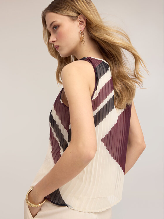 Motivi Motivi Top D091Q000608N0V2 Bordeaux A-Line Fit