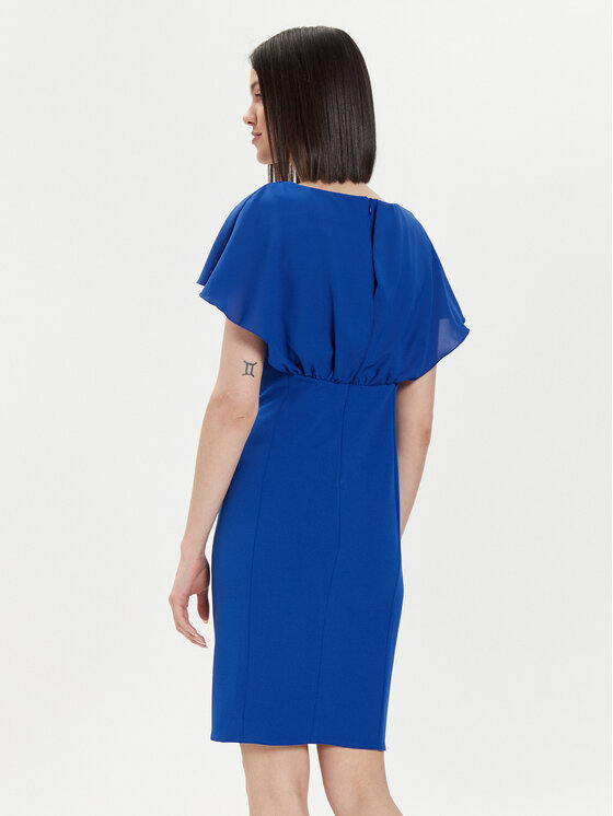 Rinascimento Rinascimento Kokteiļkleita CFC0118271003 Zils Regular Fit