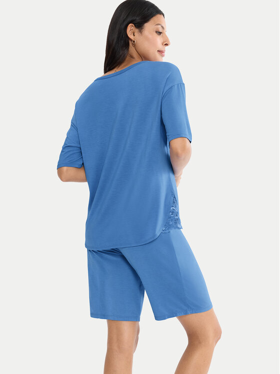 Triumph Triumph Pyžamo Timeless Sensuality 10222627 Modrá Relaxed Fit