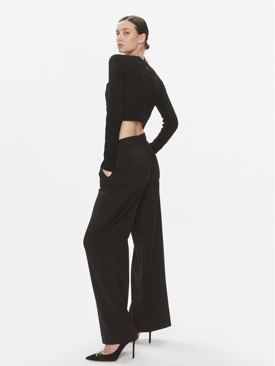 Elisabetta Franchi Elisabetta Franchi Džemper MK-15B-37E2-V460 Crna Slim Fit