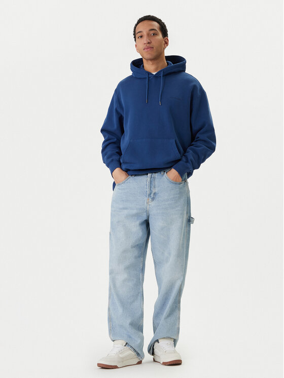 Element Element Sweatshirt Lowcase Pigment Po ELYFT00173 Blau Relaxed Fit