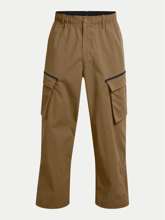 Under Armour Under Armour Spodnie materiałowe Unstoppable 1388827 Brązowy Loose Fit