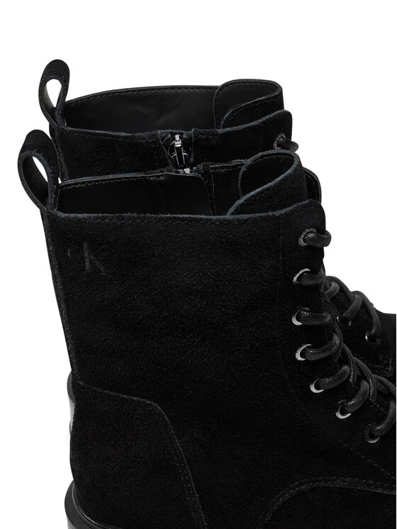 Calvin Klein Jeans Calvin Klein Jeans Trapery Flatform Zip Laceup Mg S YW0YW01554 Czarny