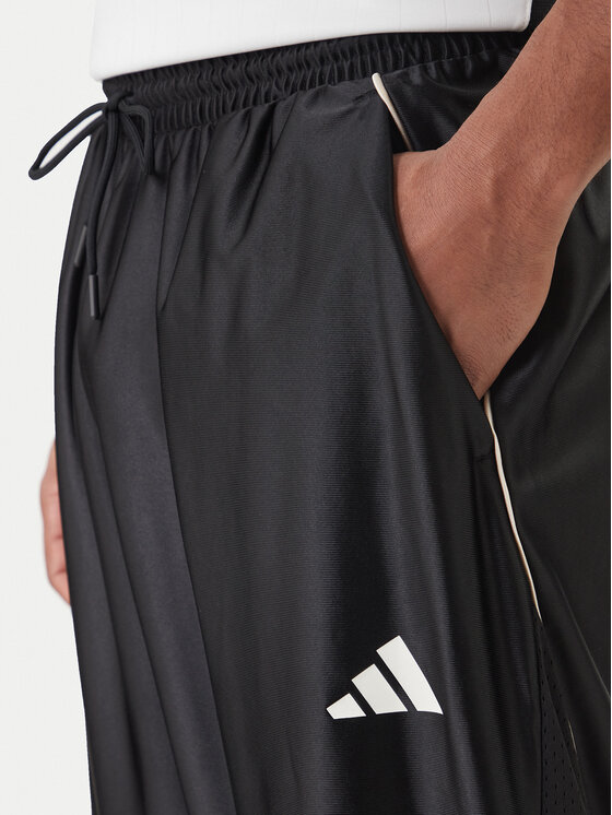 adidas adidas Pantaloni trening Stadium Shiny JZ6848 Negru Loose Fit