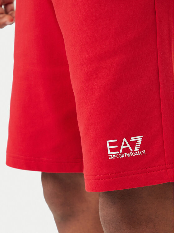 EA7 Emporio Armani EA7 Emporio Armani Pantaloni scurți sport 8NPS65 PJVRZ U5072 Roșu Regular Fit