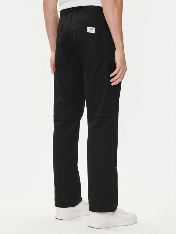 HUGO HUGO Szövet nadrág Zarik253 50549720 Fekete Regular Fit