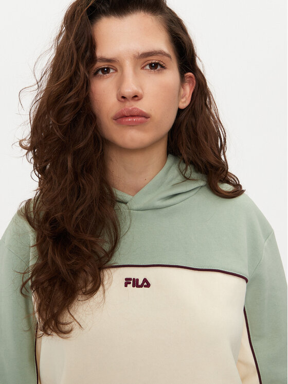 Fila Fila Majica dugih rukava Laagna FAW0907 Zelena Regular Fit