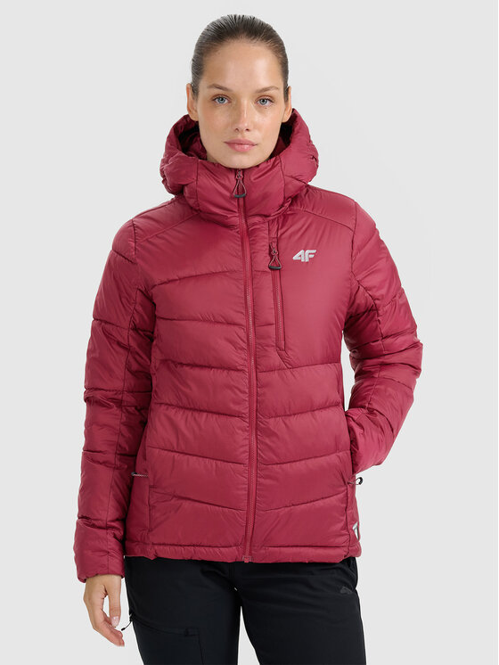 4F 4F Kurtka wielofunkcyjna HALNY Bordowy Regular Fit