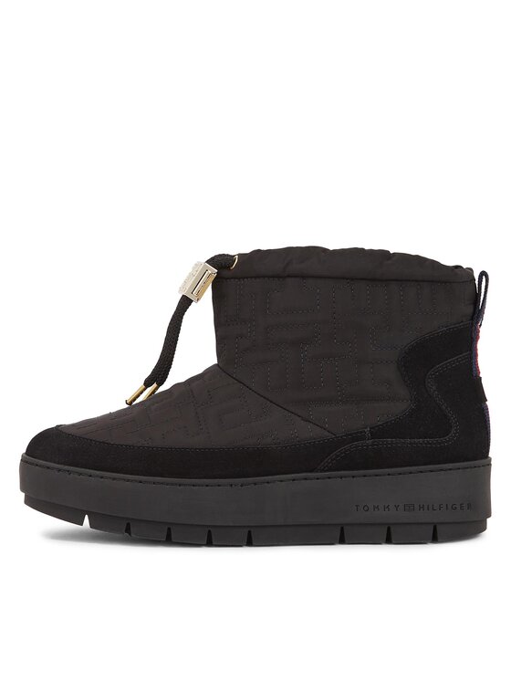 Tommy Hilfiger Tommy Hilfiger Μπότες Χιονιού Tommy Monogram Snowboot FW0FW07637 Μαύρο