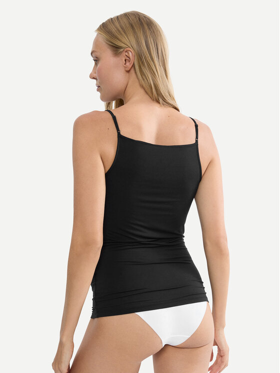 Triumph Triumph Marškinėliai Beauty Layers 10227206 Juoda Slim Fit