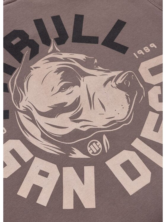 PITBULL PITBULL Bluza Washed DOG SD Bordowy Regular Fit