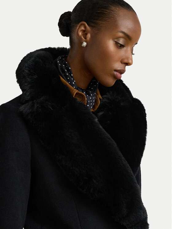 LAUREN RALPH LAUREN LAUREN RALPH LAUREN Vilnonis paltas 297P23450002 Šviesiai ruda Oversize