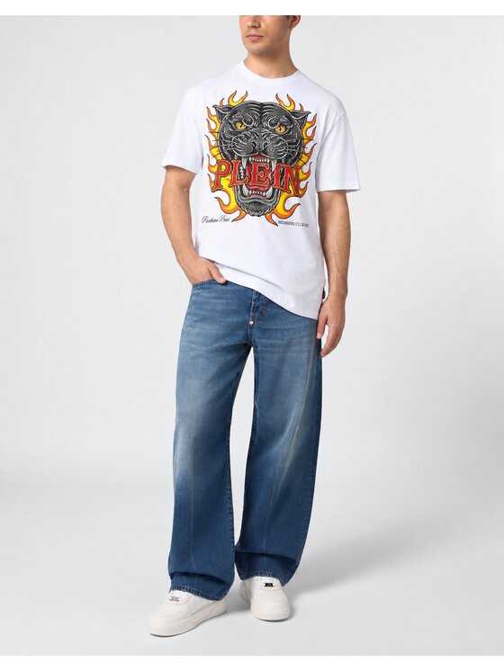 PHILIPP PLEIN PHILIPP PLEIN T-Shirt 32091 Biały Regular Fit