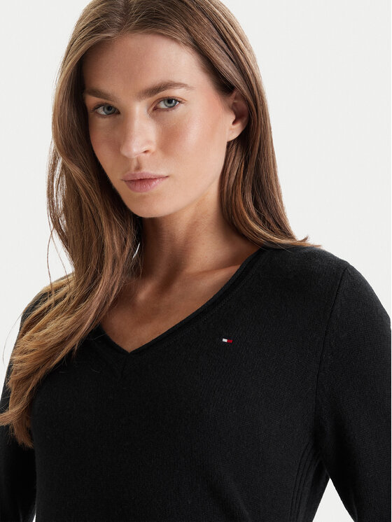 Tommy Hilfiger Tommy Hilfiger Svetr WW0WW43505 Černá Regular Fit