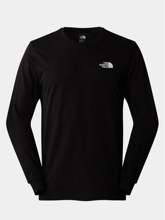 The North Face The North Face Majica dugih rukava Easy NF0A87N8 Crna Regular Fit