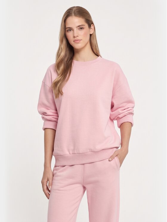 BASICLO BASICLO Bluza W-2095-522 Różowy Oversize