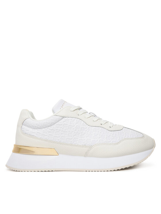 Tommy Hilfiger Tommy Hilfiger Sneakersy Th Chic Monogram Runner FW0FW09464 Biały