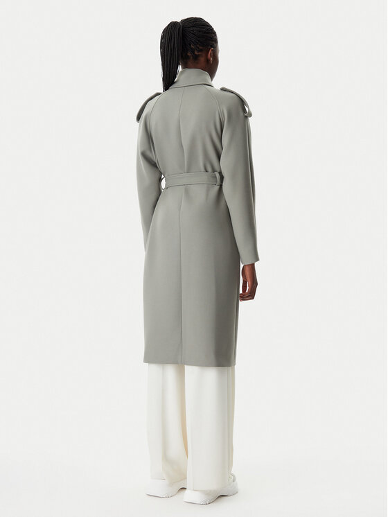 Patrizia Pepe Patrizia Pepe Демісезонний плащ 8O0169/A5J1-S701 Сірий Regular Fit