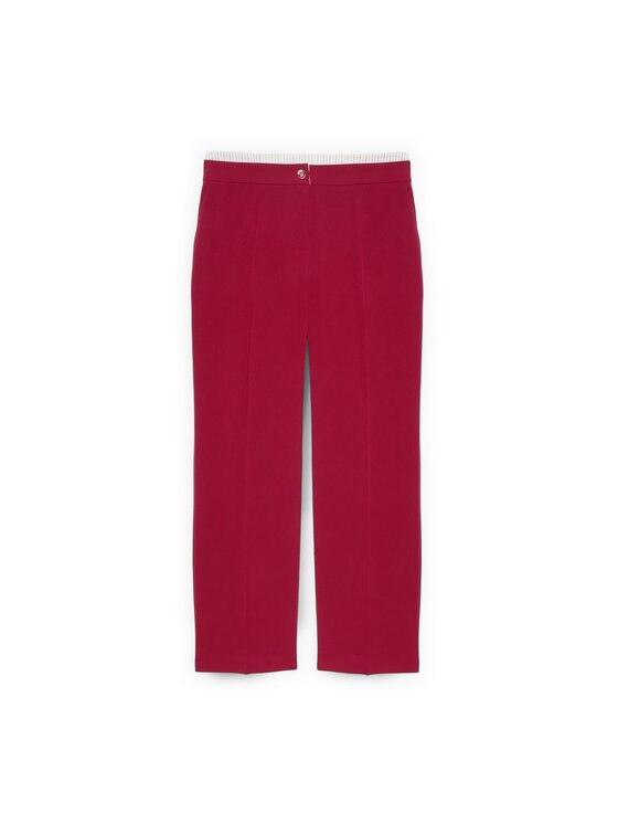 Fiorella Rubino Fiorella Rubino Spodnie materiałowe P717T005265N0V6 Bordowy Regular Fit