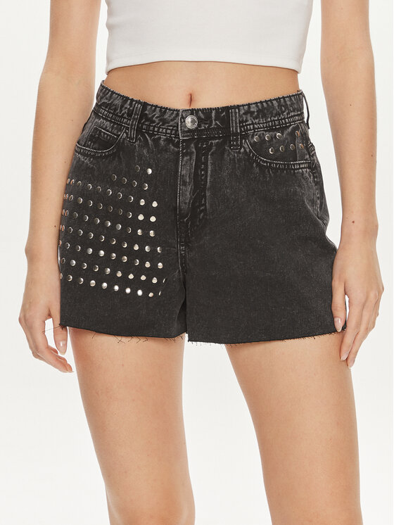 ONLY Džínsové šortky Manja 15318752 Čierna Boyfriend Fit