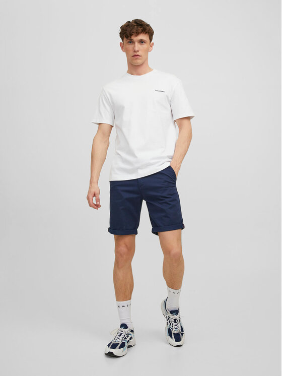 Jack & Jones Jack & Jones Pantalon scurți din material Bowie 12165604 Bleumarin Regular Fit