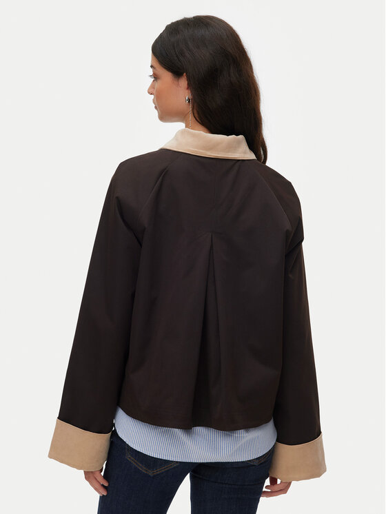 Vero Moda Vero Moda Риза-яке Vicky 10347720 Hnědá Relaxed Fit