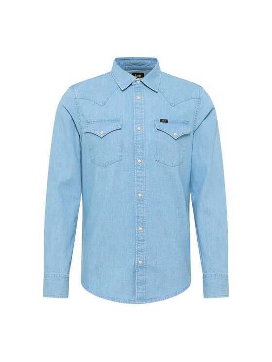 Lee Lee camicia di jeans 112365766 Blu Regular Fit