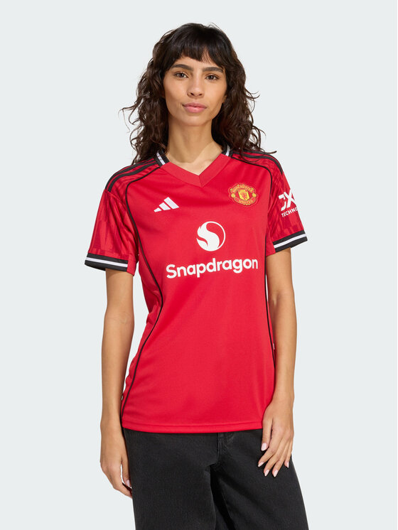 adidas adidas Koszulka techniczna Manchester United 25/26 Home Jersey Czerwony Regular Fit