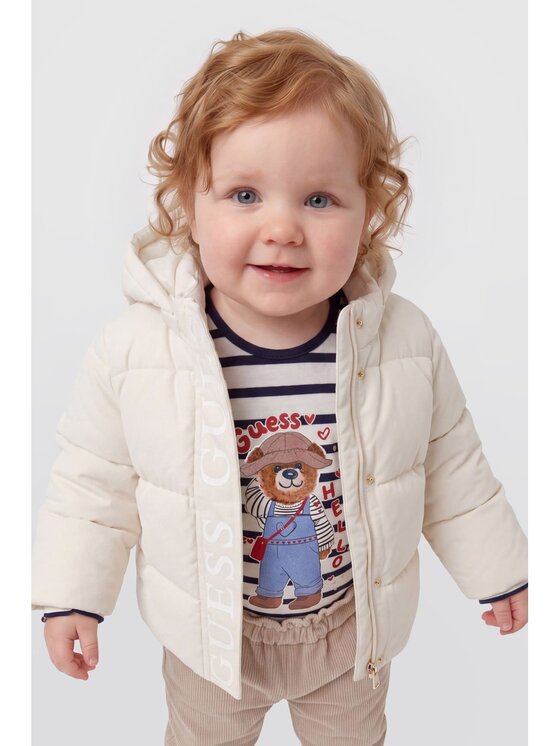 Guess Kids Guess Kids Kurtka przejściowa 185184 Biały Classic Fit