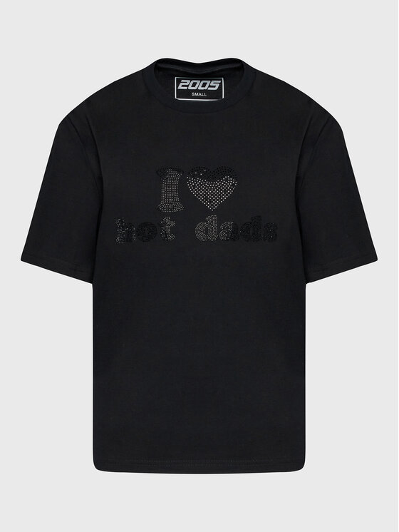 2005 2005 T-Shirt Unisex Hot Dads Černá Regular Fit