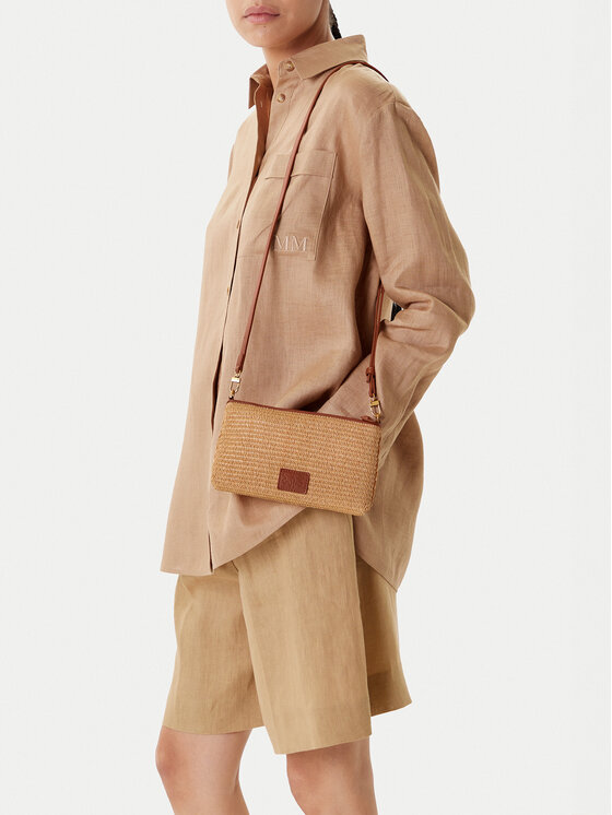 PINKO PINKO Torebka Flat Horizontal Mini PE 25 PCPL 104277 A2CE Beżowy