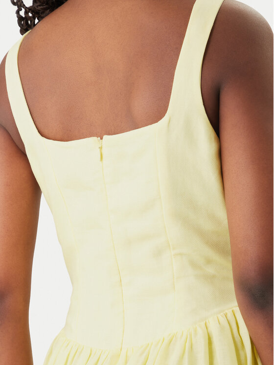 Bardot Bardot Φόρεμα κοκτέιλ Lawrence Scoop Neck 60309DB Κίτρινο Regular Fit