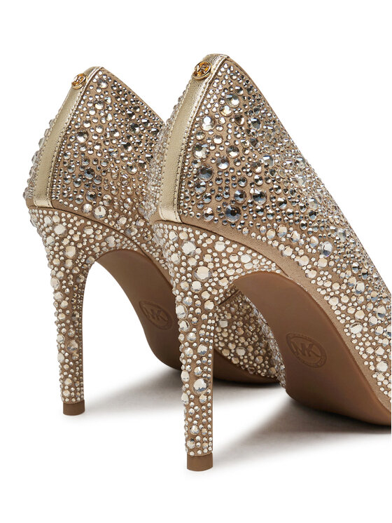 MICHAEL Michael Kors MICHAEL Michael Kors Pantofi cu toc subțire Alina Flex High Pump 40R4HNHP2S Auriu