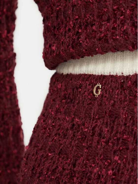 Guess Guess Cпідниця-міні W6BD48 Z1763 Бордовий Regular Fit